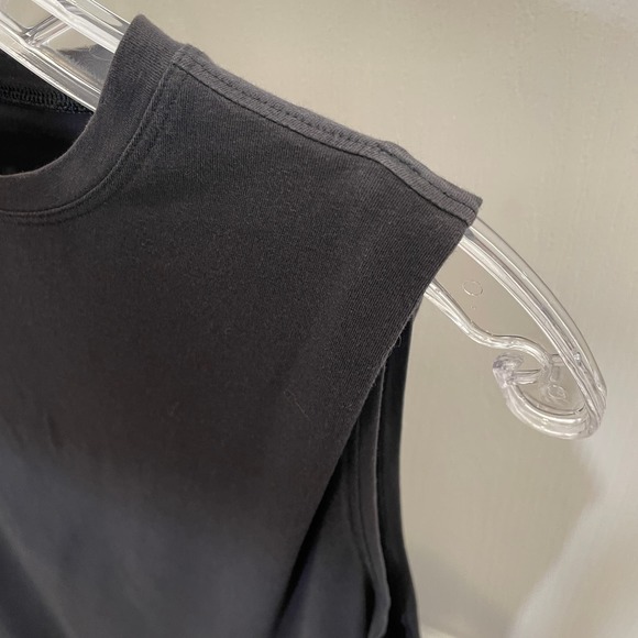 Lululemon Brunswick Muscle Tank Black Pima Cotton High Neck 4 - Picture 2 of 7